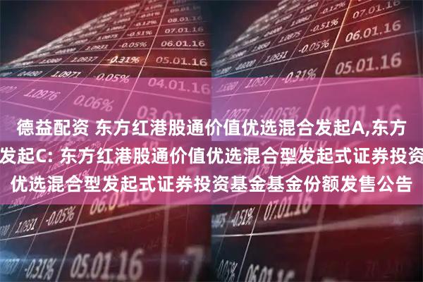 德益配资 东方红港股通价值优选混合发起A,东方红港股通价值优选混合发起C: 东方红港股通价值优选混合型发起式证券投资基金基金份额发售公告