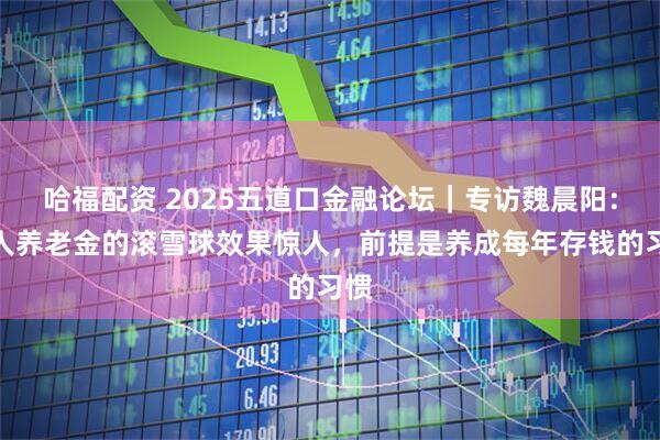 哈福配资 2025五道口金融论坛｜专访魏晨阳：个人养老金的滚雪球效果惊人，前提是养成每年存钱的习惯
