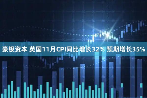 豪极资本 英国11月CPI同比增长32% 预期增长35%