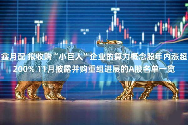 鑫月配 拟收购“小巨人”企业的算力概念股年内涨超200% 11月披露并购重组进展的A股名单一览